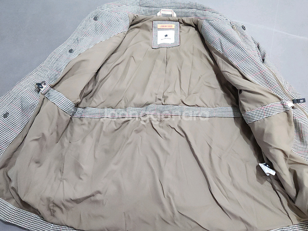 블루독키즈 체크코트 80사이즈--2