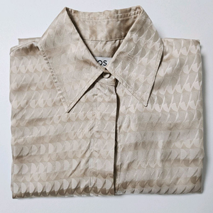 COS 새거수준 자가드원단 실크느낌 블라우스 셔츠 남방