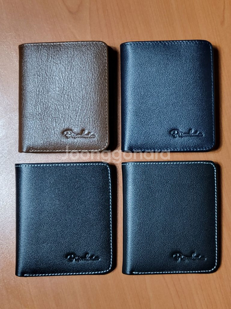 남성용 소가죽 반지갑--0