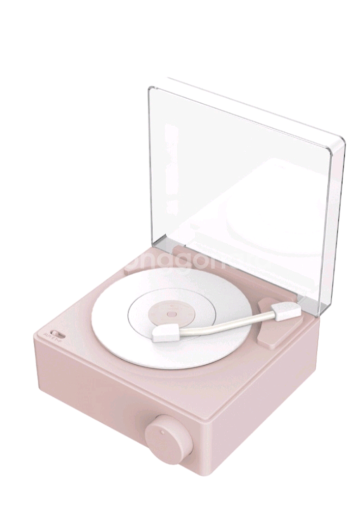 부이 턴테이블 블루투스 스피커 샌드핑크--0