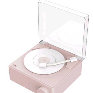 부이 턴테이블 블루투스 스피커 샌드핑크