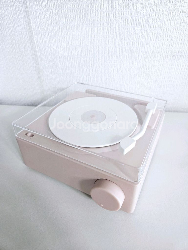 부이 턴테이블 블루투스 스피커 샌드핑크--3