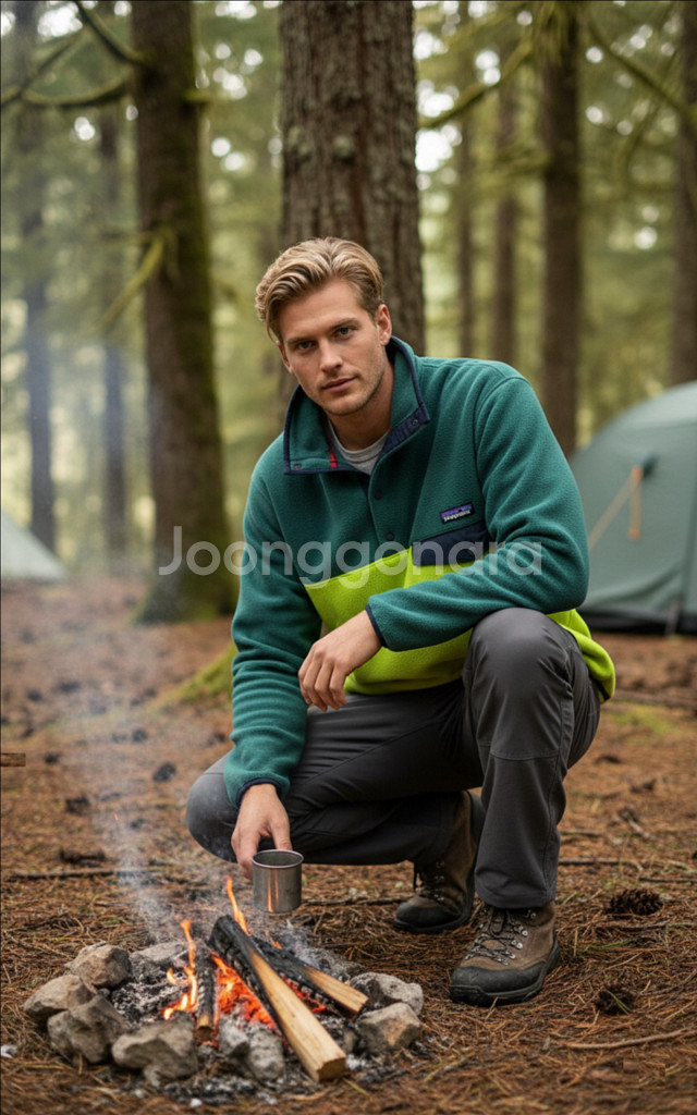 파타고니아 초레어 빈티지 신칠라 아노락 플리스 자켓 그린/연두 M사이즈--6