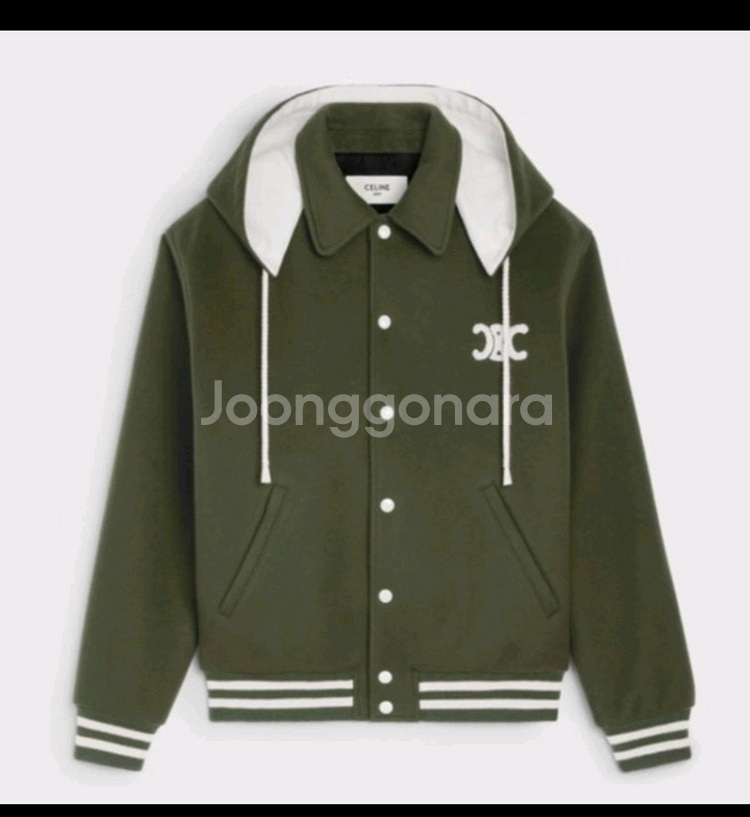 셀린느 바시티 캐시미어 자켓--4