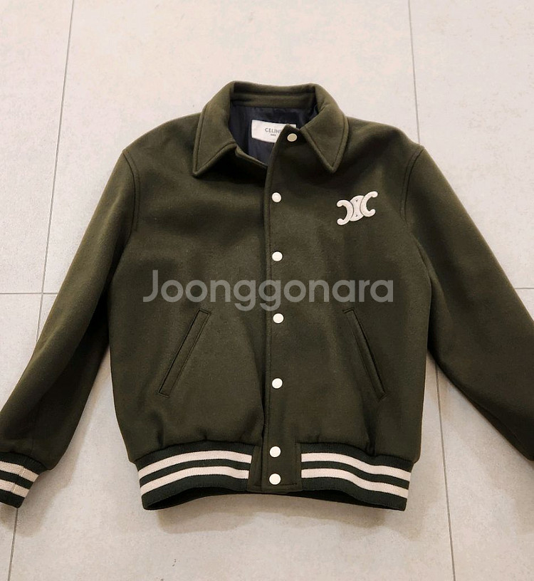 셀린느 바시티 캐시미어 자켓--5