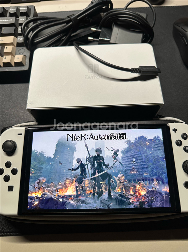 닌텐도 스위치 OLED 512GB 게임 가득--5