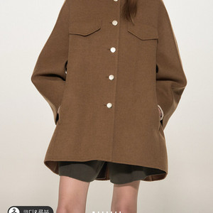 타임 완판! 브라운슈거 색상 울 오버사이즈 핸드메이드코트 55