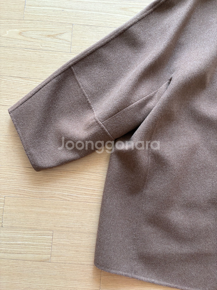 타임 완판! 브라운슈거 색상 울 오버사이즈 핸드메이드코트 55--12