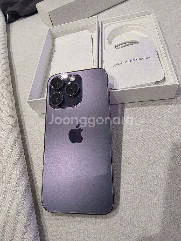 아이폰14 프로 128GB 퍼플 배터리 91%--0