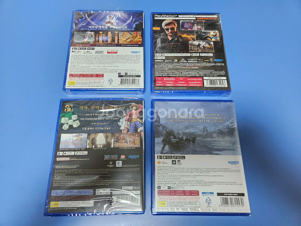 PS5 페르시아의 왕자:잃어버린 왕관,콜오브듀티 블랙옵스6,원피스 오디세이,갓오브워 라그나로크 미개봉--1