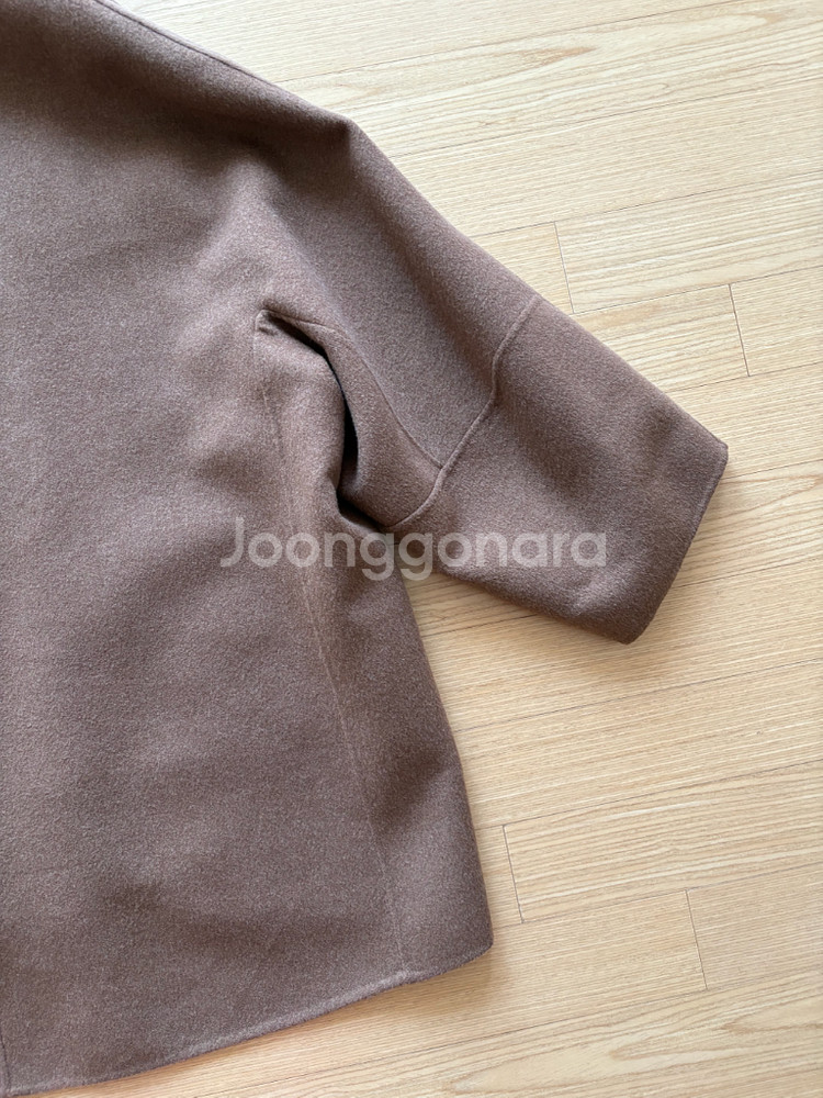 타임 완판! 브라운슈거 색상 울 오버사이즈 핸드메이드코트 55--9