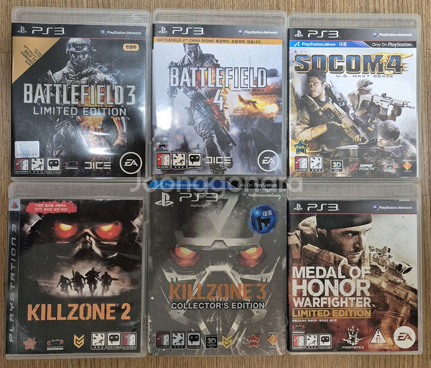 플스3(PS3) FPS(킬존, 배틀필드 등) 6종 일괄 판매합니다.--0