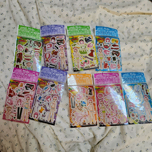 일괄판매)고전 구형 구판 캐릭캐릭체인지 금박 스티커