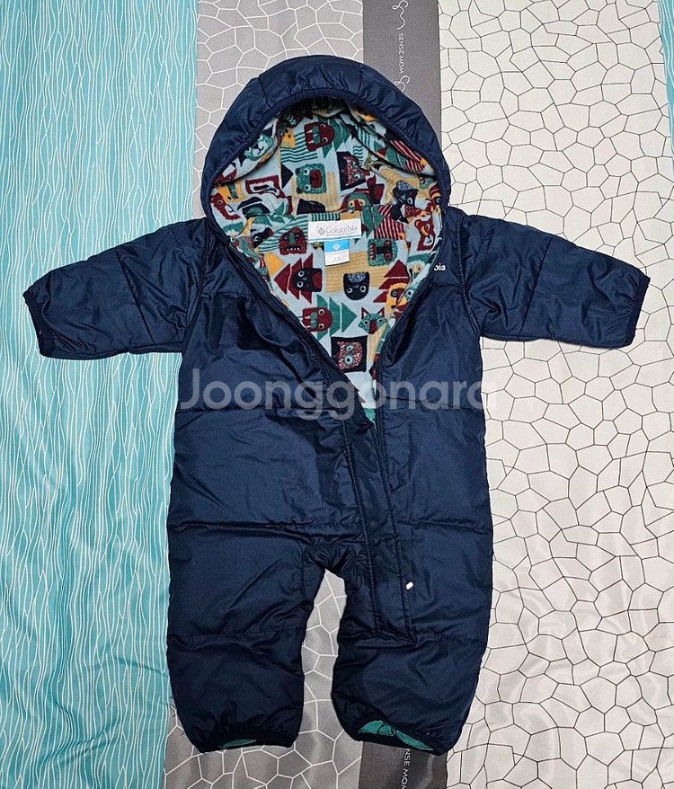 컬럼비아 유아 덕다운 패딩 우주복--0