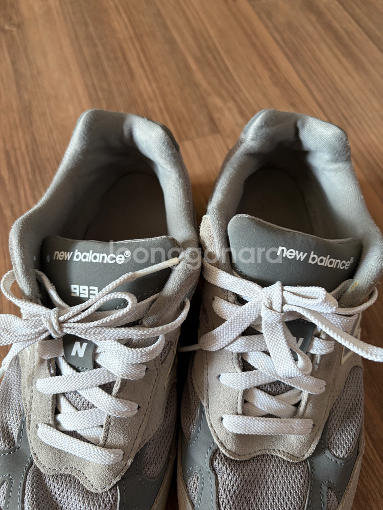 뉴발란스 빅키즈993 그레이 운동화(택포3.5)--3