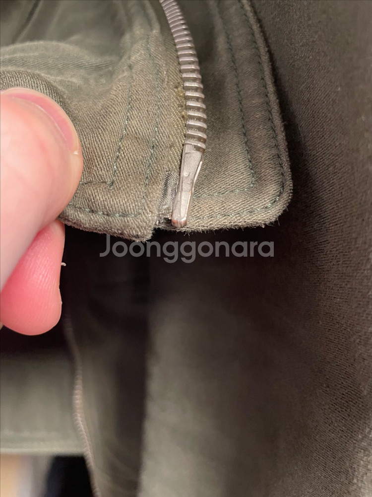 톰포드 브러시드 코튼 자켓 카키색 46사이즈--7