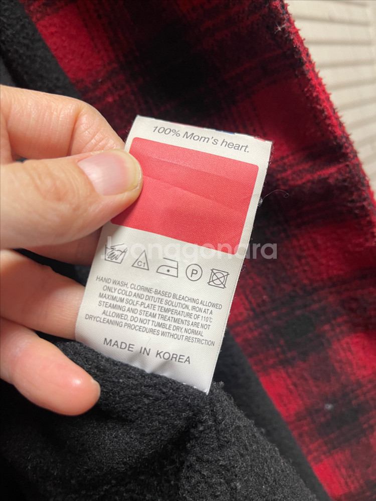 (거의새상품)톰앤래빗 여성레드체크 모직코트(66)--6