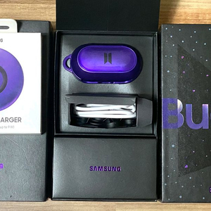 삼성 버즈+(SM-R175)전용 무선충전기BTS에디션 풀셋