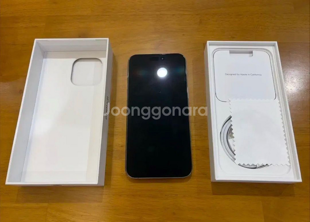 아이폰15프로맥스 화이트 256 애케플 포함--0
