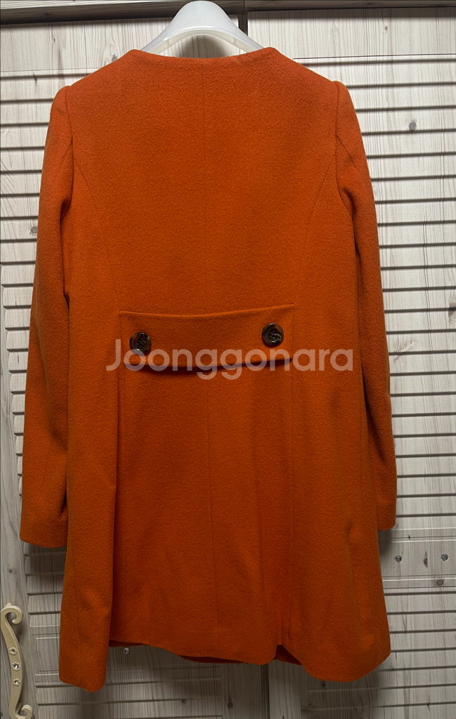(거의새상품)2ME 여성 오렌지모직코트(55)--2