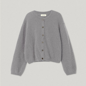 스무드무드 그레이 지나 앙고라 가디건
