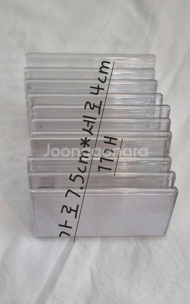 아크릴 투명 스탠드/몀함꽂이/가격표/광고판--5