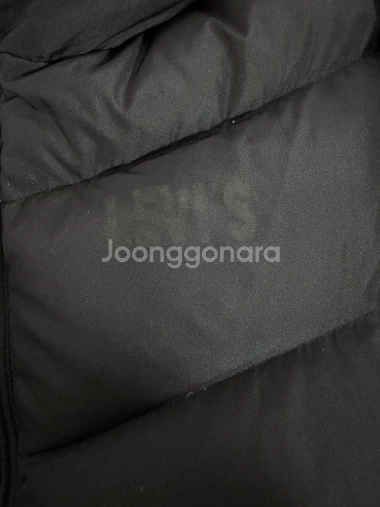 리바이스 덕 다운 후드 패딩 점퍼 블랙--4