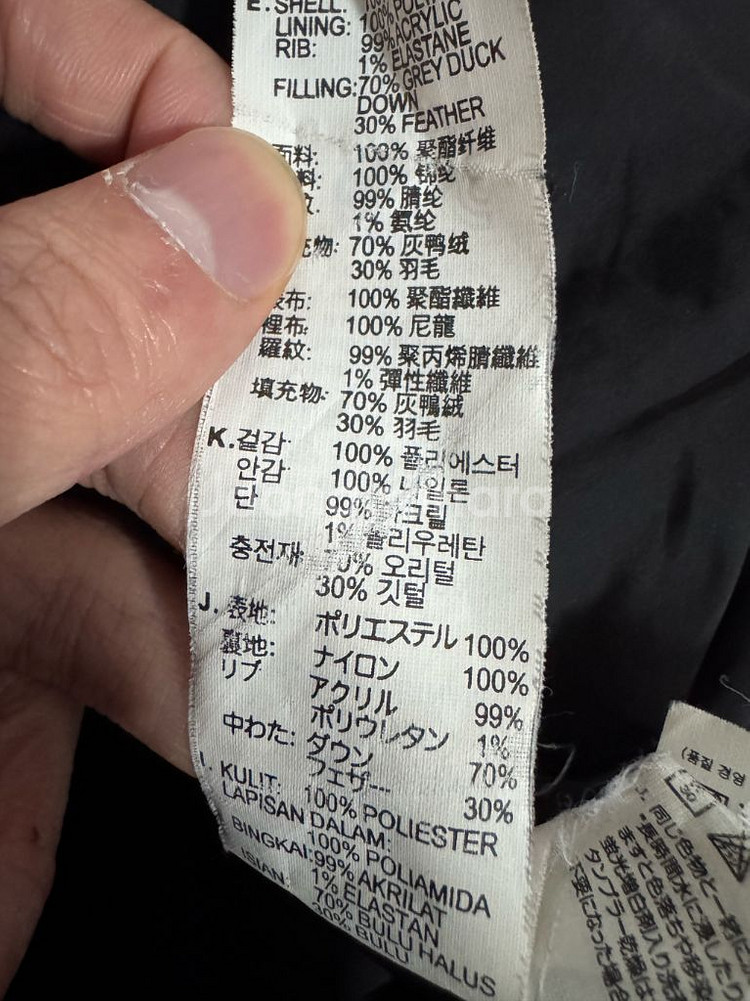 리바이스 덕 다운 후드 패딩 점퍼 블랙--3