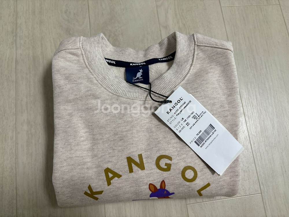 캉골 키즈 프린트 예쁜 맨투맨 145(택채 새상품)--1