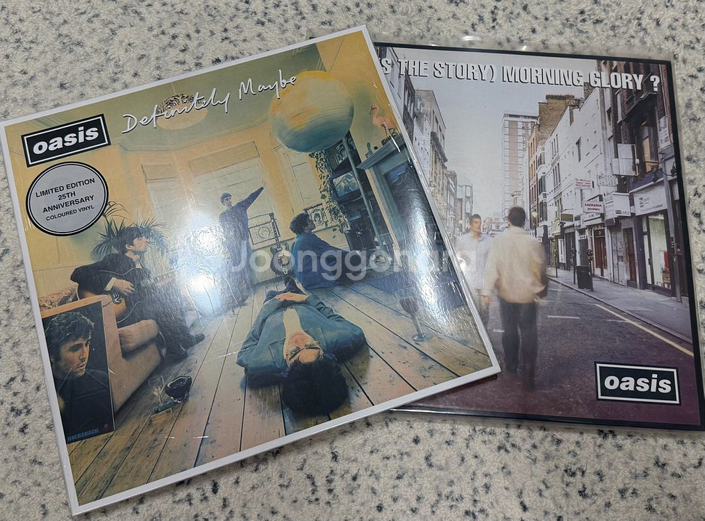 oasis 오아시스 데피니틀니 메이비 모닝글로리 lp vinyl 25주년 한정판--0