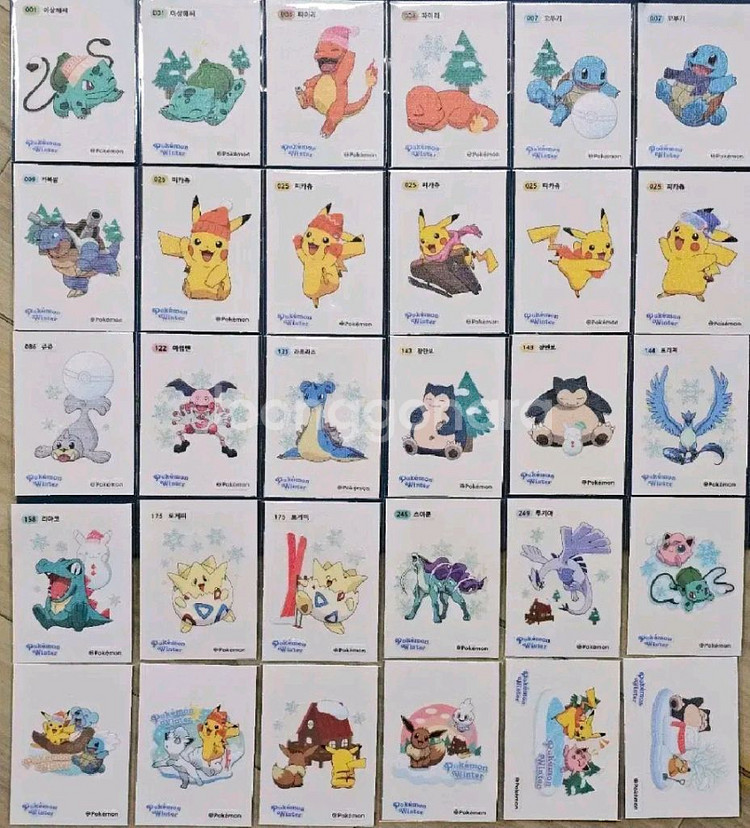 포켓몬 띠부씰 할로윈 러블리 호빵 윈테 세트--1