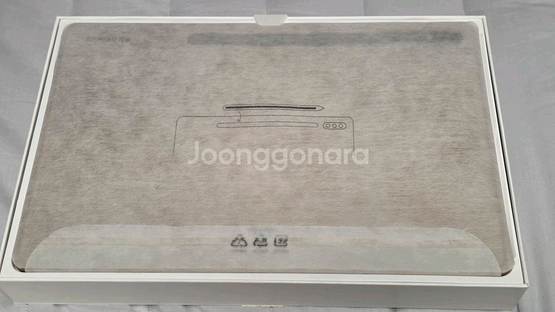 새것상태 핑크 삼성 갤럭시탭 S7+ LTE 핑크 정품 케이스 + 파우치--1