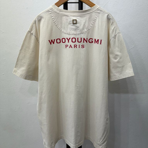 정품) 우영미 백로고 로고 반팔 티셔츠 50
