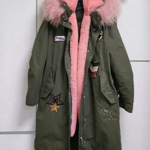 미착용/게스 덕다운 야상 패딩S