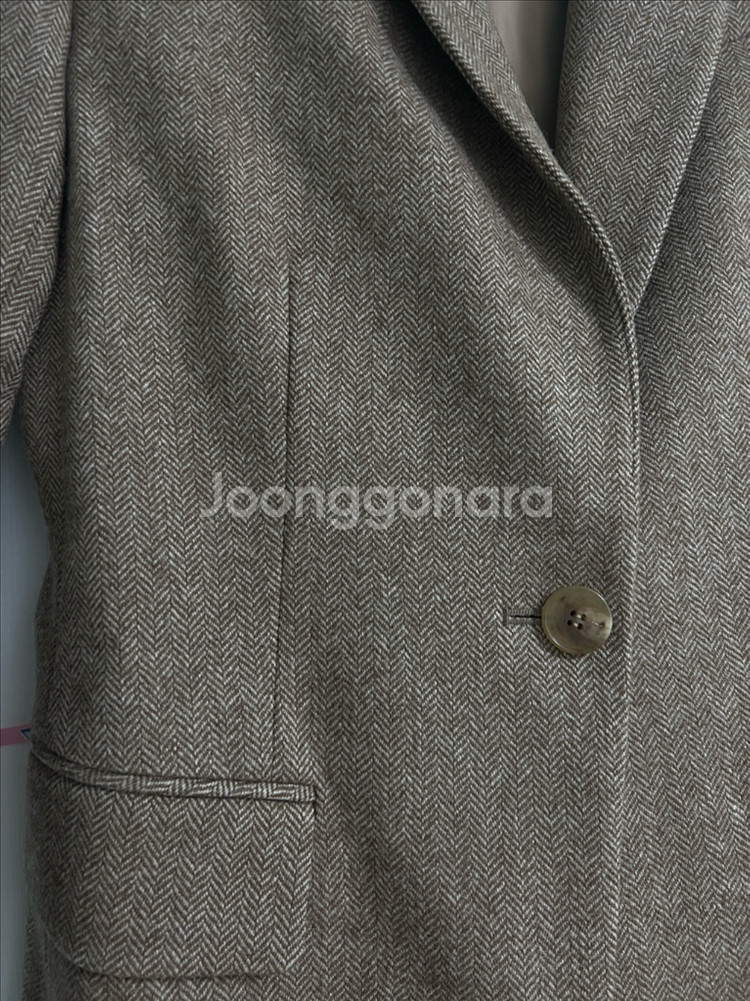 무던 헤링본 울 자켓 2만--1