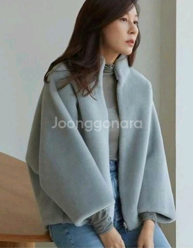 미착용/셀럽샵 양모 무스탕L--13