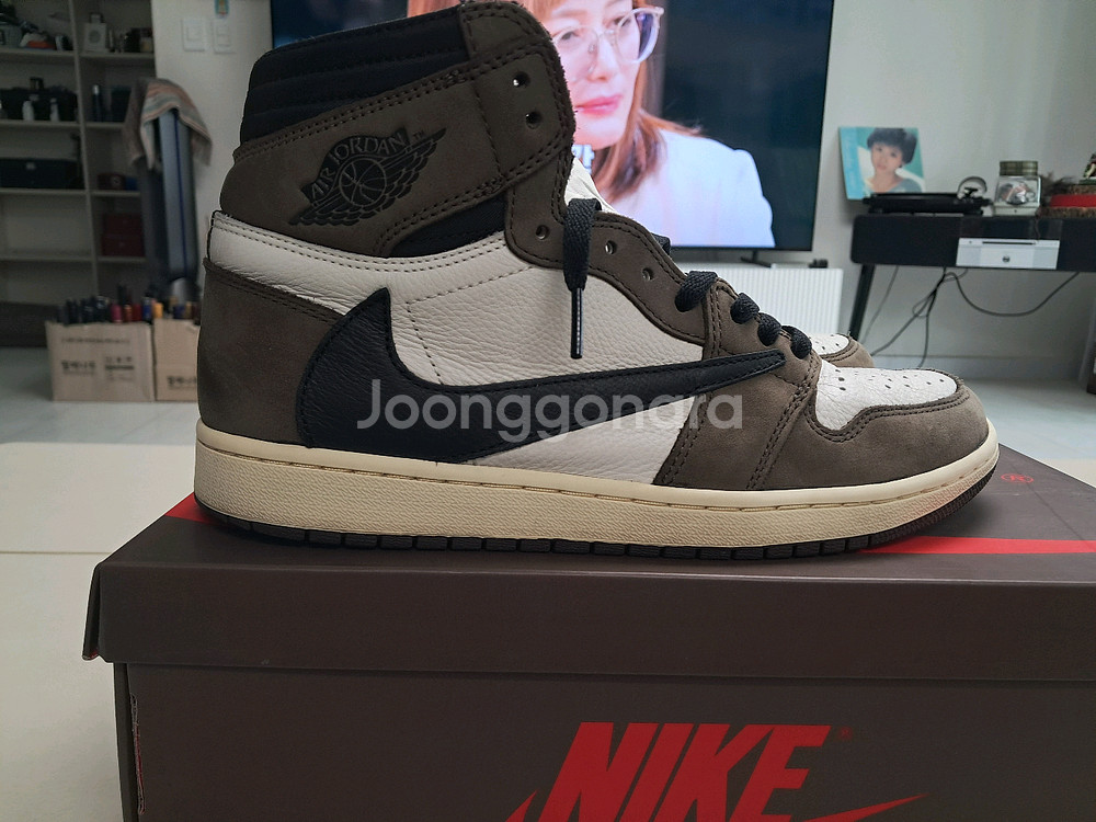 나이키 에어조던1 하이 브라운--1