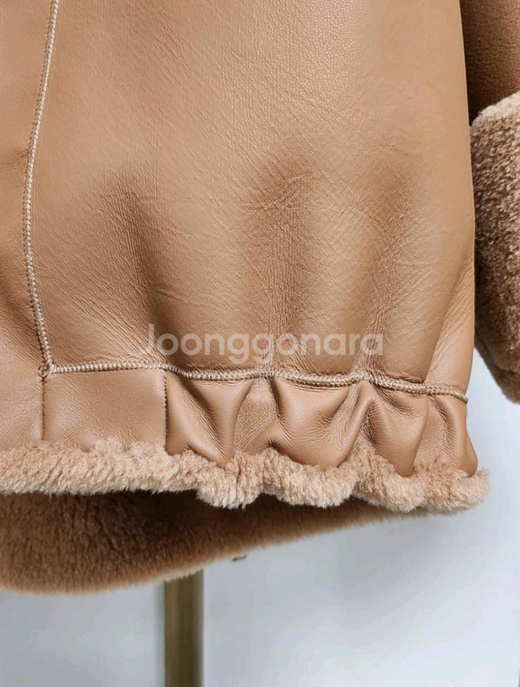 미착용/셀럽샵 양모 무스탕L--4