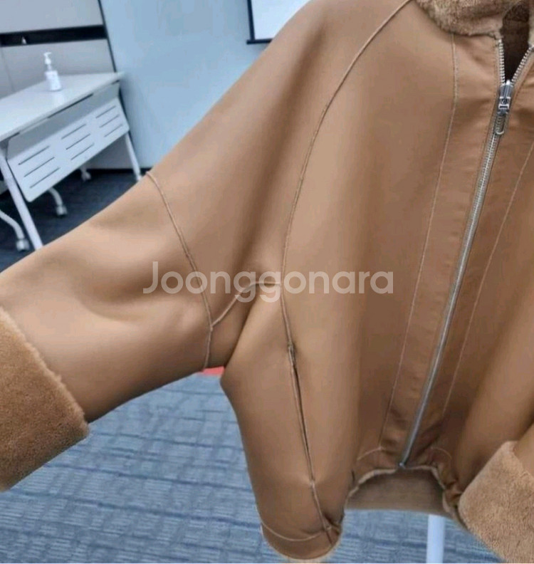 미착용/셀럽샵 양모 무스탕L--7