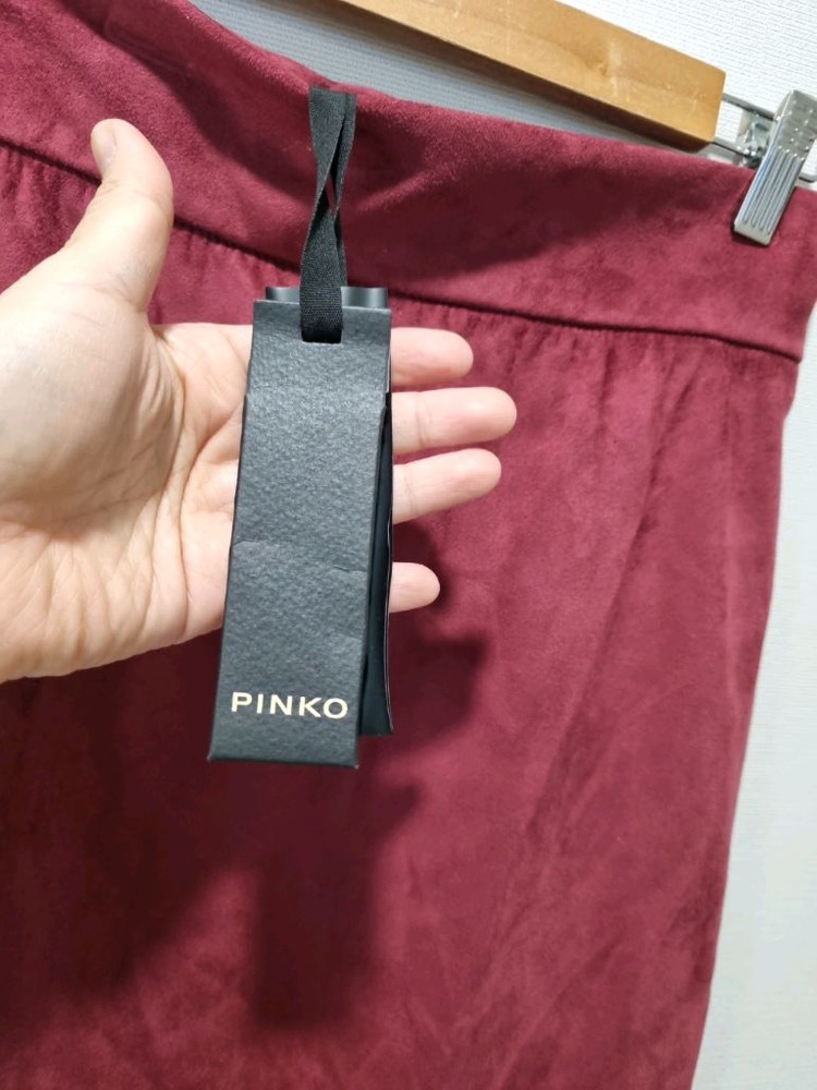 PINKO 벨벳 펜슬 스커트 (STYLED IN ITALY)새상품--4