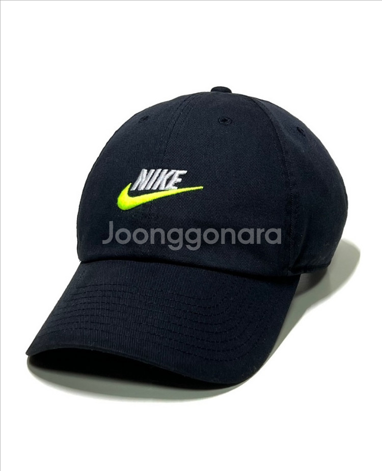NIKE 나이키 헤리티지86 퓨추라 초레어 형광노랑 스우시 볼캡 남녀공용 모자 운동 헬스--0