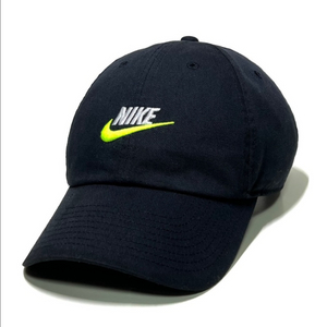 NIKE 나이키 헤리티지86 퓨추라 초레어 형광노랑 스우시 볼캡 남녀공용 모자 운동 헬스