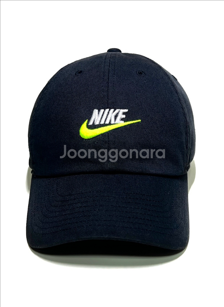 NIKE 나이키 헤리티지86 퓨추라 초레어 형광노랑 스우시 볼캡 남녀공용 모자 운동 헬스--2