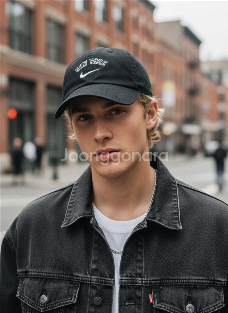 나이키 헤리티지86 빈티지 클래식 뉴욕 블랙 모자 볼캡 퓨추라 운동 헬스--1