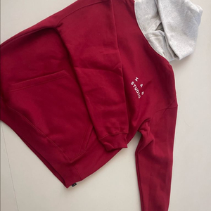 아이앱스튜디오 크리스마스 버건디 후드티 (XL) 이미지