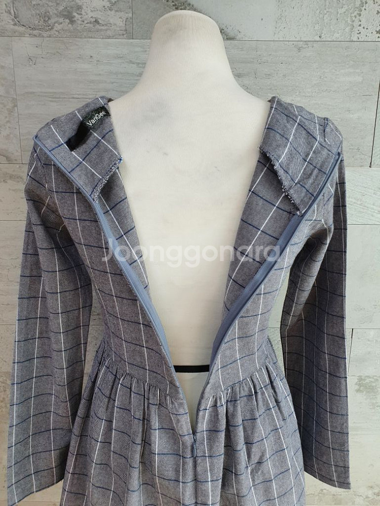 (상태좋음)체크 블라우스 프리사이즈 55--2