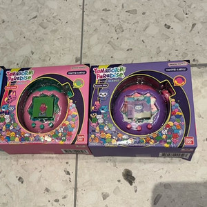 다마고치 파라다이스 퍼플 핑크 2종 미개봉 미사 용 새상품