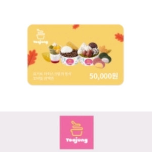 요아정 요거트아이스크림의 정석 모바일금액권50,000원