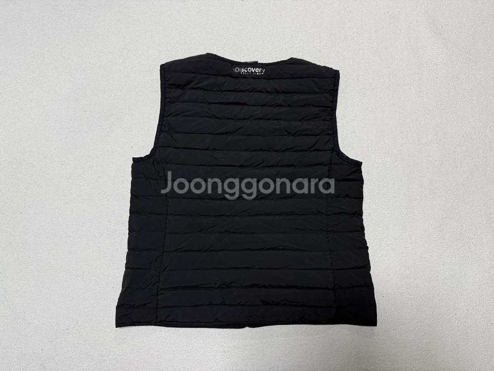 디스커버리 구스다운 경량패딩 조끼 여성용 100호 77사이즈--2