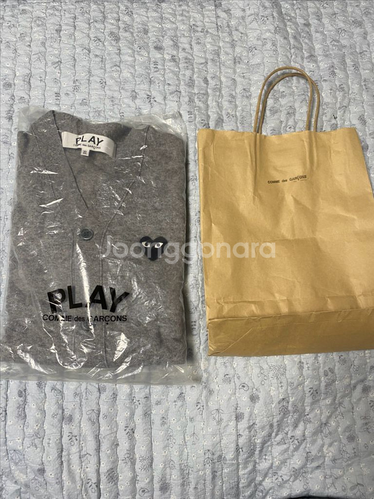 꼼데가르송 플레이 하트 니트 가디건--1